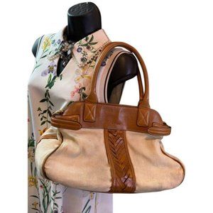 Cole Haan Cream Brown Mini Bag